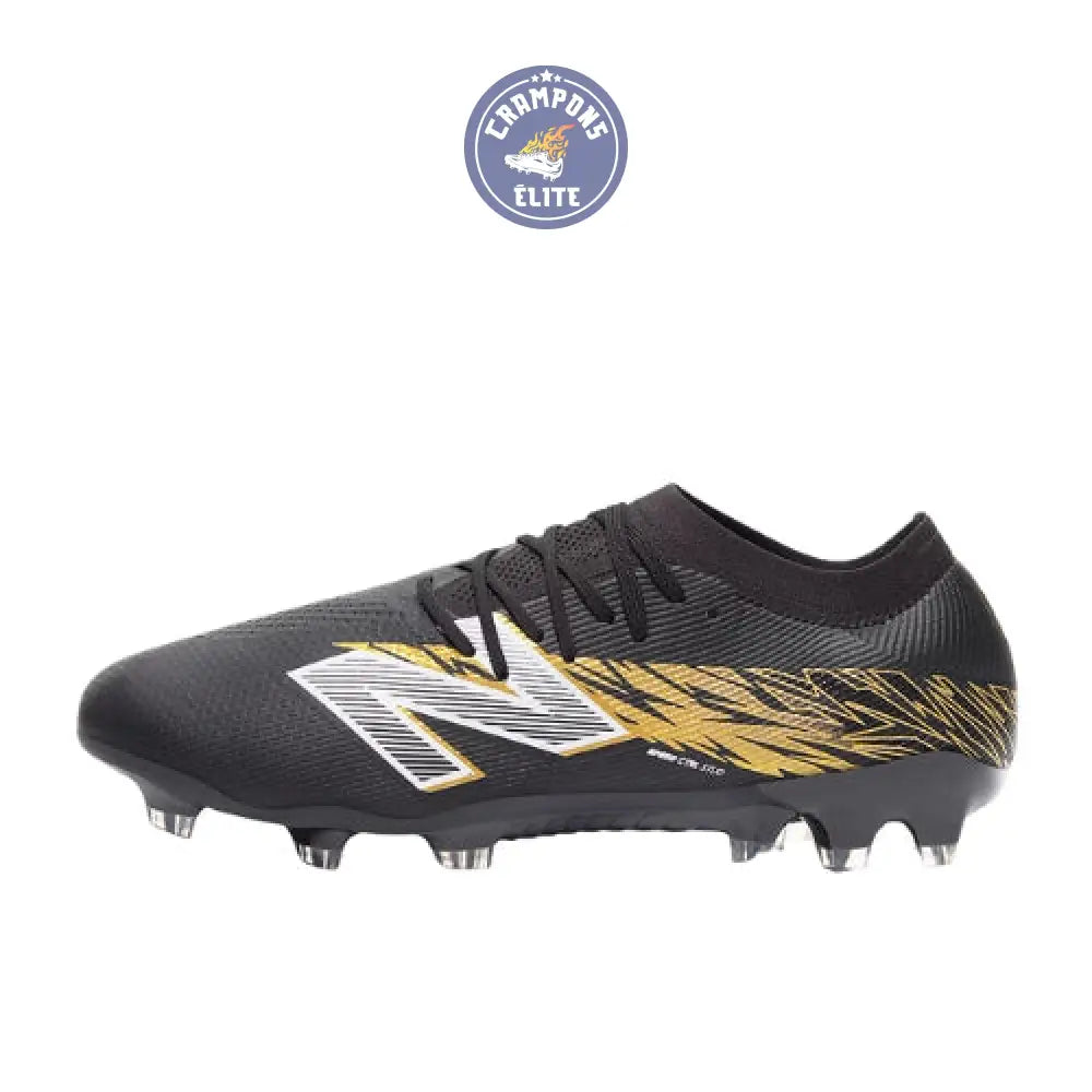 New Balance FURON ELITE V8 FG - Noir/Or Métallique/Blanc