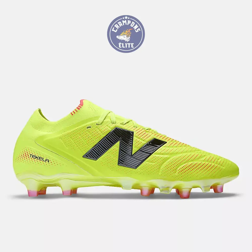 NEW BALANCE TEKELA V5 ELITE LOW CUT FG FIRST EDITION - HI-LITE/NOIR/ROSE