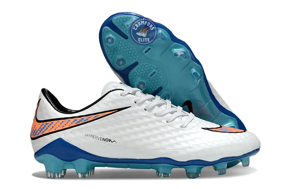 New Hypervenom 1 Phantom FG Blanc/Bleu/Orange