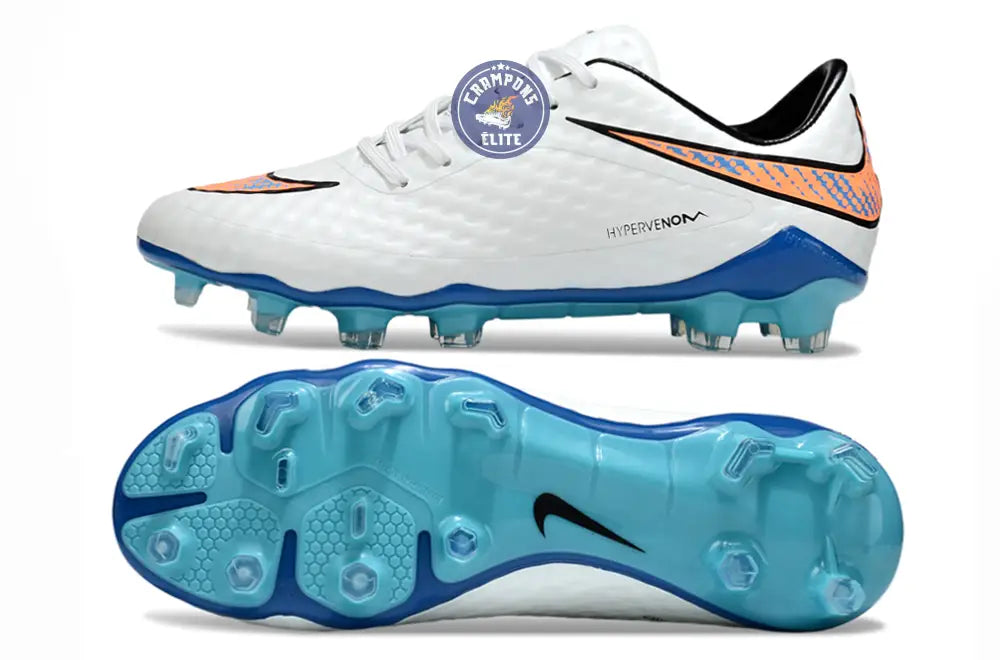 New Hypervenom 1 Phantom FG Blanc/Bleu/Orange