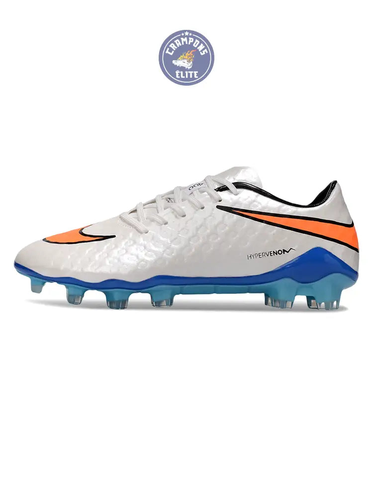New Hypervenom Phantom 1 FG - Blanc/Bleu/Orange