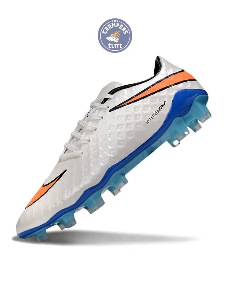New Hypervenom Phantom 1 FG - Blanc/Bleu/Orange