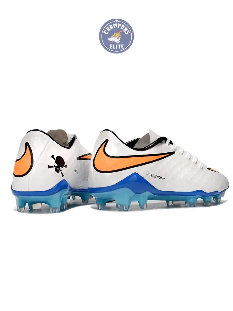 New Hypervenom Phantom 1 FG - Blanc/Bleu/Orange