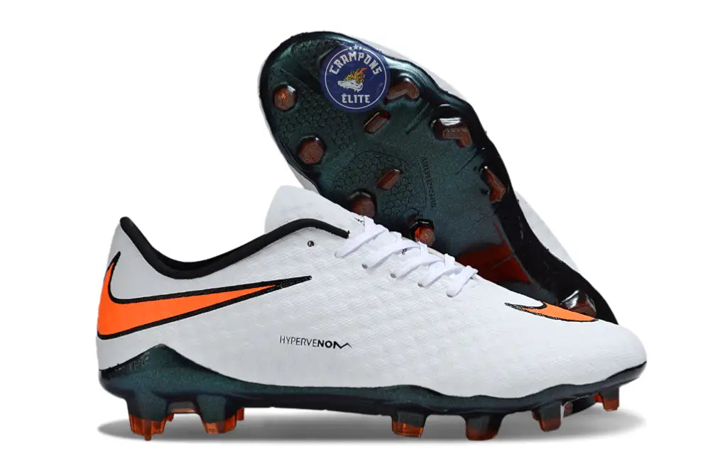 Image of New Hypervenom Phantom 1 FG - Blanc/Noir/Orange