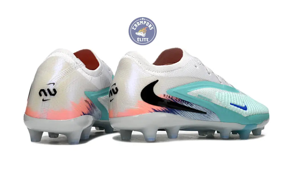 PHANTOM 6 ELITE AG LOW CUT UNITED PACK 002 AG -BLANC/TURQUOISE/VIOLET