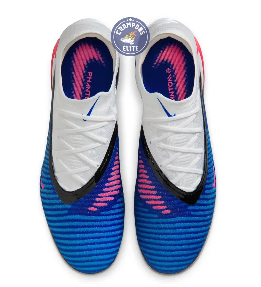 Phantom 6 Elite Low Cut FG - ATTACK PACK - Bleu/Banc/Noir/Rose
