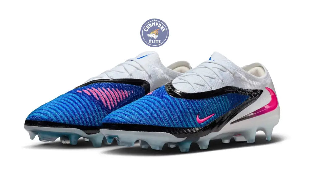 Phantom 6 Elite Low Cut FG - ATTACK PACK - Bleu/Banc/Noir/Rose