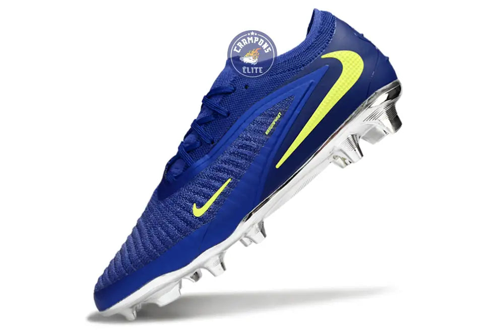 Nike Phantom 6 Elite Low Cut SG - Bleu/Argenté/Jaune Fluo