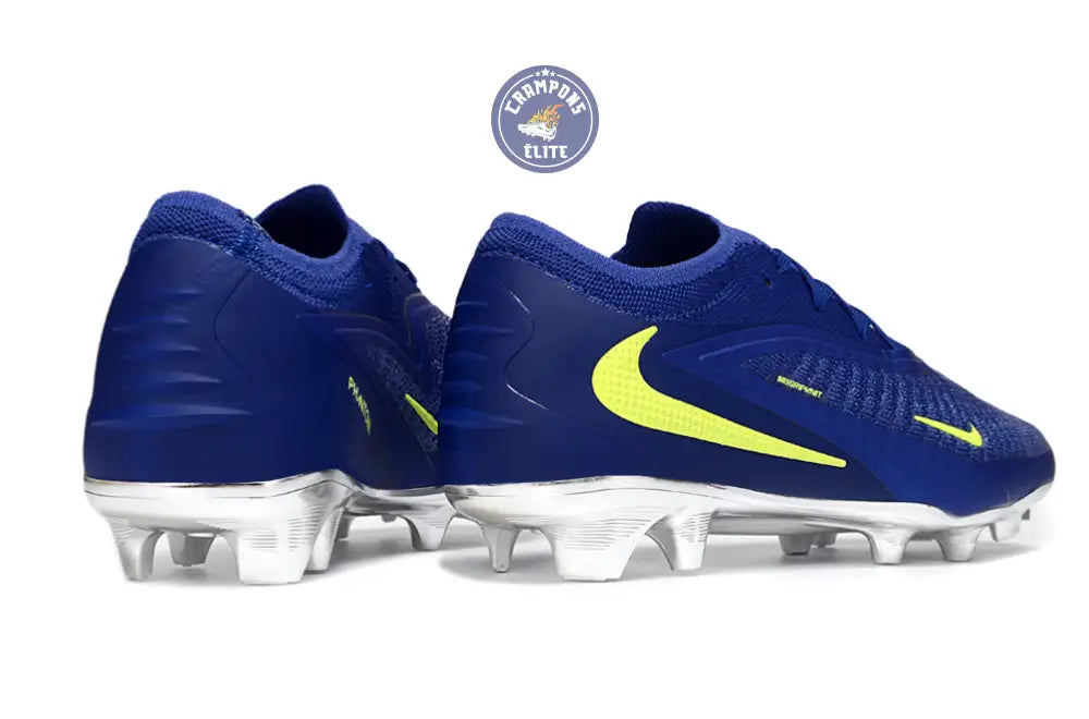 Nike Phantom 6 Elite Low Cut SG - Bleu/Argenté/Jaune Fluo