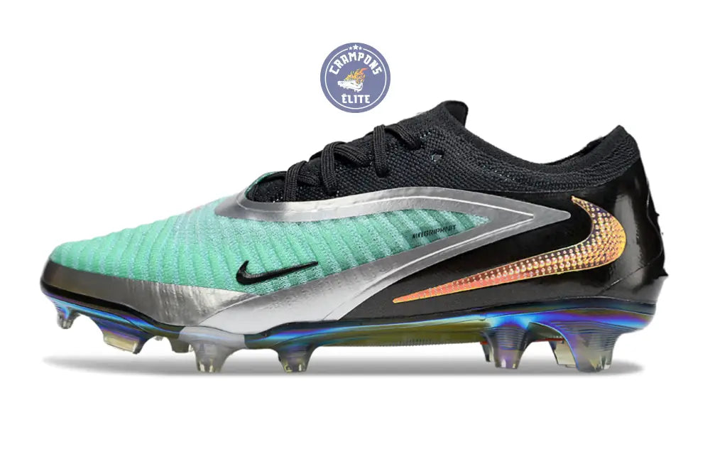 Phantom 6 Elite Low Cut FG - Turquoise/Chrome/Noir ÉDITION LIMITÉE