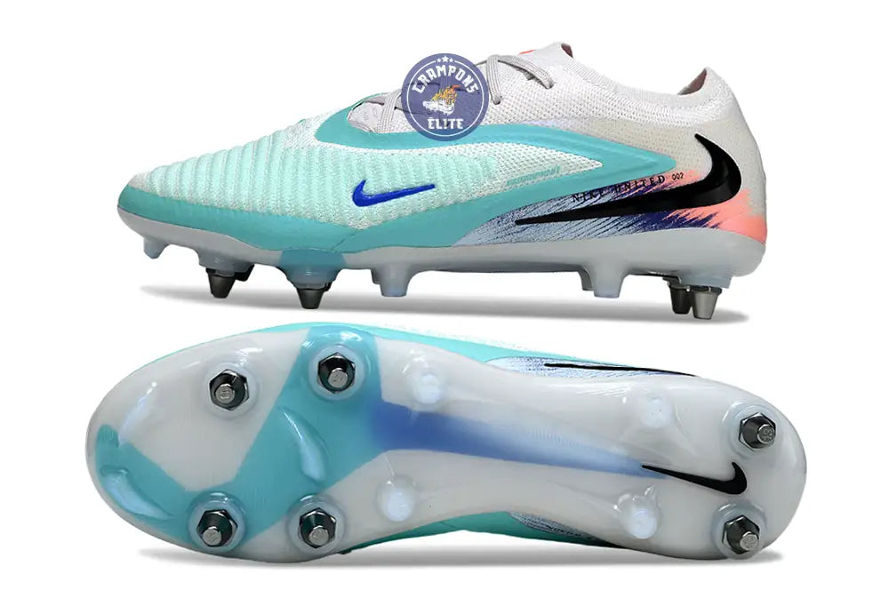 PHANTOM 6 ELITE SG LOW CUT UNITED PACK 002 SG -BLANC/TURQUOISE/VIOLET