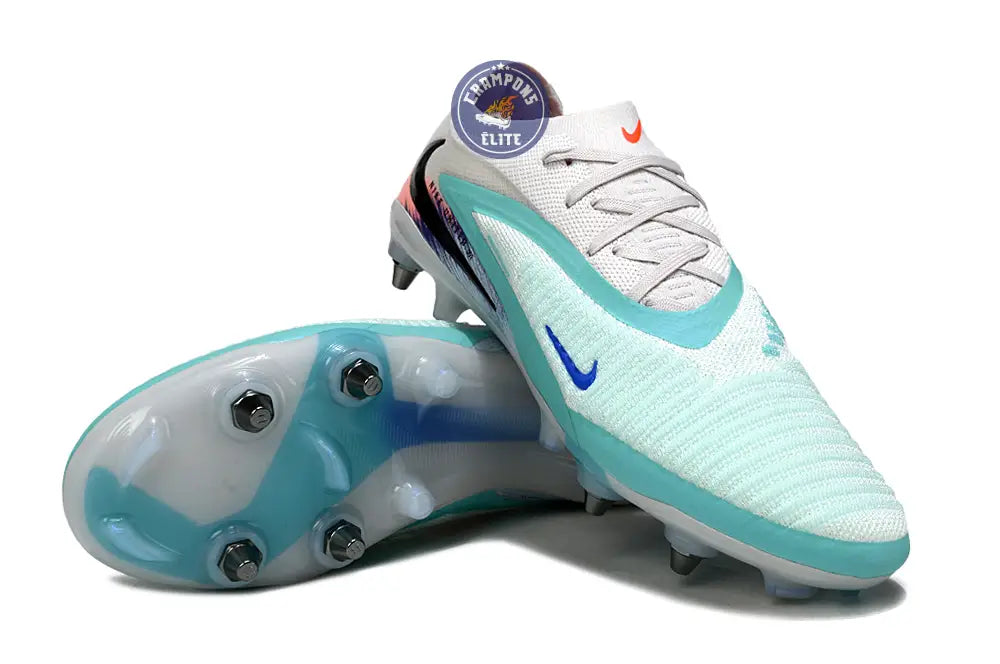 PHANTOM 6 ELITE SG LOW CUT UNITED PACK 002 SG -BLANC/TURQUOISE/VIOLET