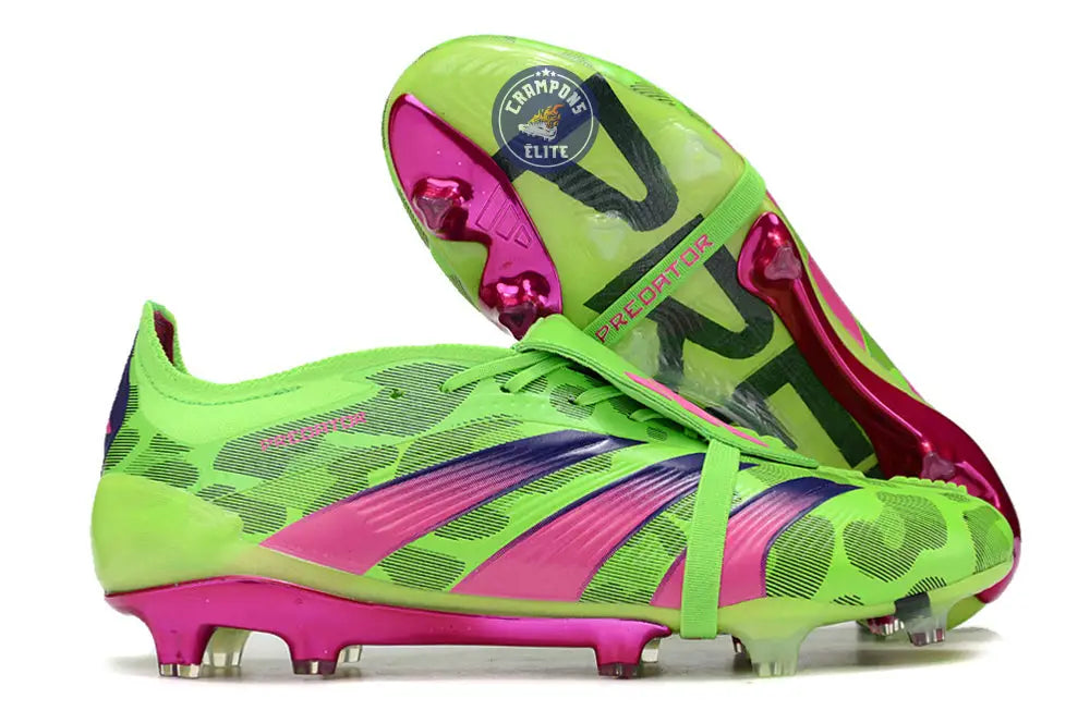 Predator 24 Elite Fold-over Tongue FG Generation Pred - Vert/Rose/Lucid Lemon ÉDITION LIMITÉE