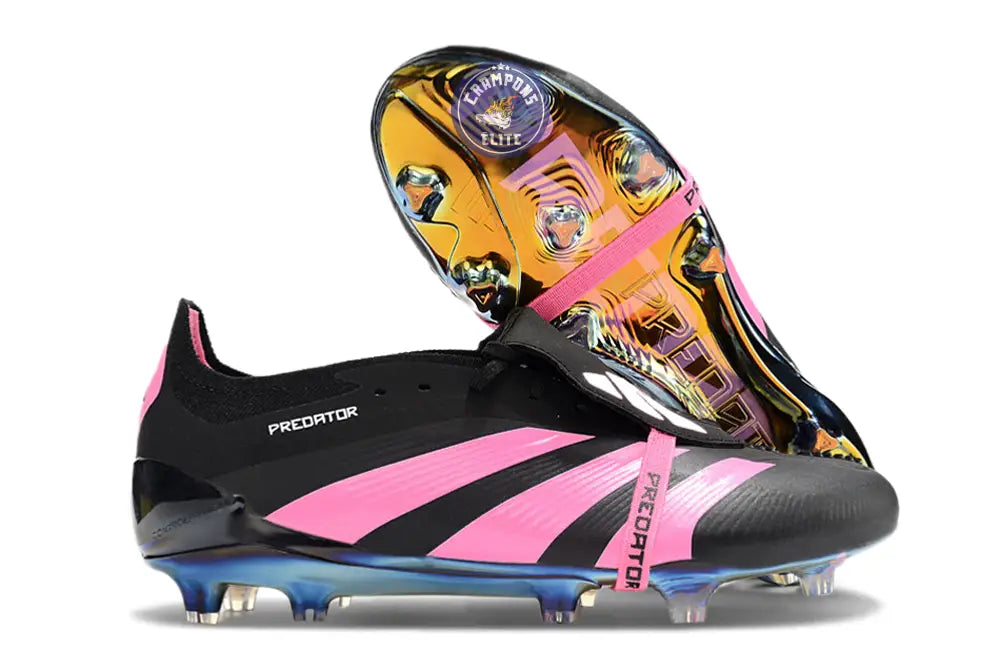 Predator 24 Elite Fold-over Tongue FG Noir/Rose