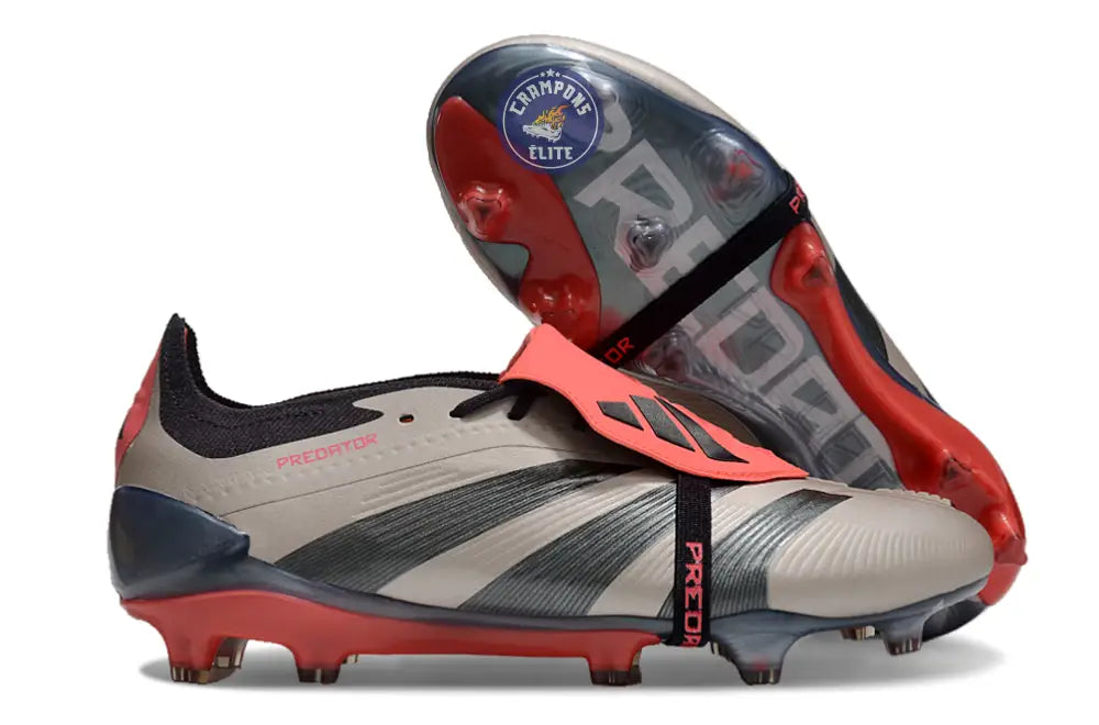 Image of Predator 24 Elite Fold-over Tongue FG Vivid Horizon - Argenté/Aurora Black/Turbo