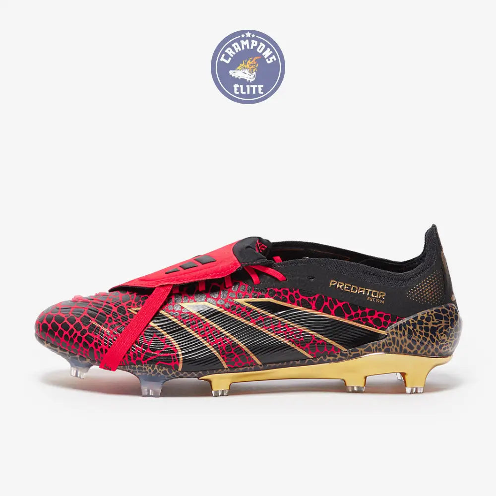 Predator 24 Elite Fold-over Tongue FG Year of the Snake - Lucid Red/Doré/Noir ÉDITION LIMITÉE