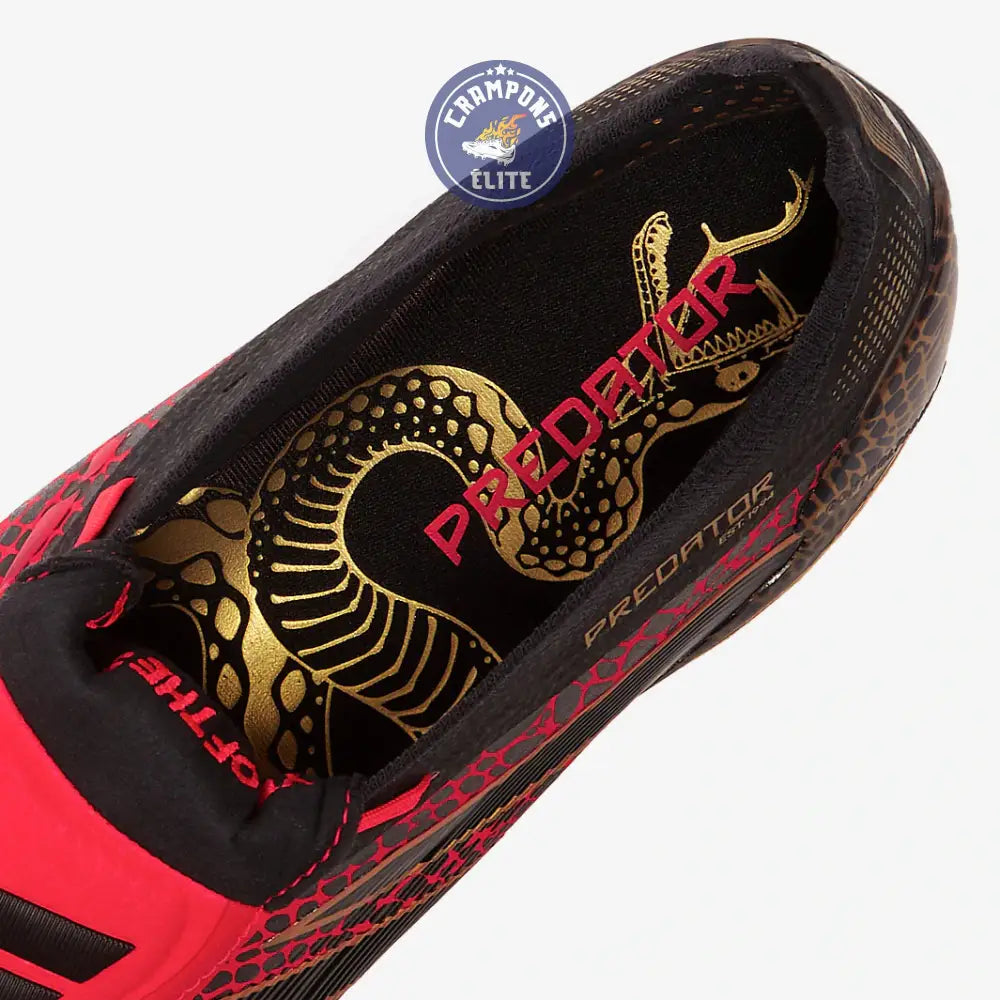 Predator 24 Elite Fold-over Tongue FG Year of the Snake - Lucid Red/Doré/Noir ÉDITION LIMITÉE