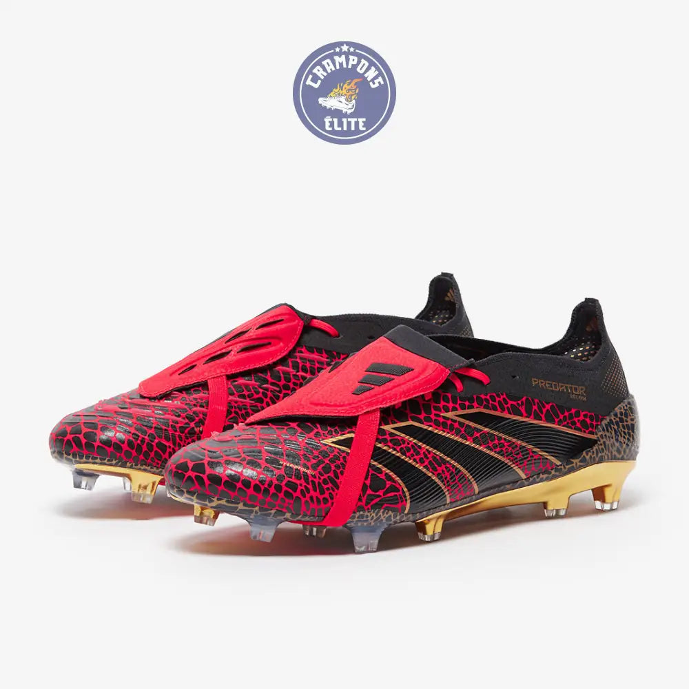 Predator 24 Elite Fold-over Tongue FG Year of the Snake - Lucid Red/Doré/Noir ÉDITION LIMITÉE