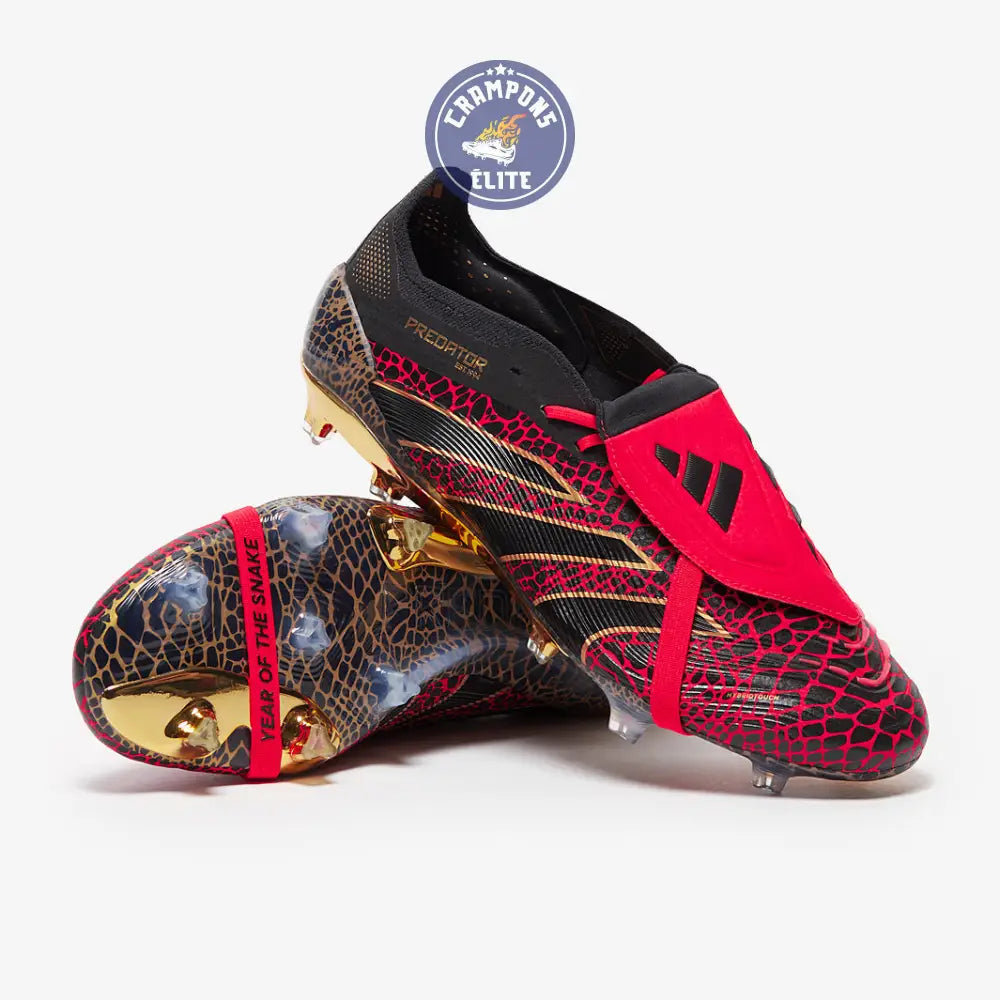 Predator 24 Elite Fold-over Tongue FG Year of the Snake - Lucid Red/Doré/Noir ÉDITION LIMITÉE