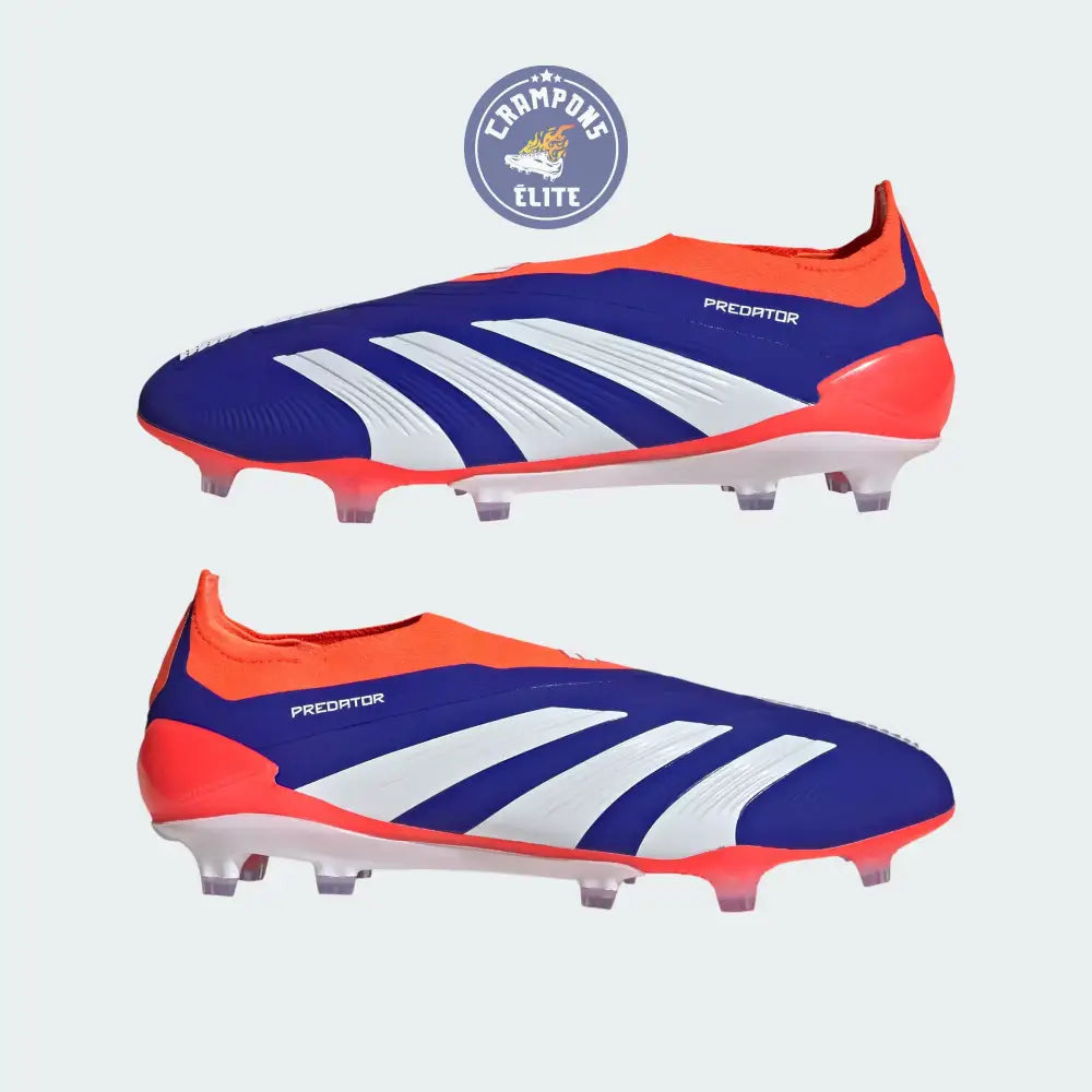 Predator 24 Elite Laceless FG Predstrike - Advancement - Bleu/Blanc/Rouge