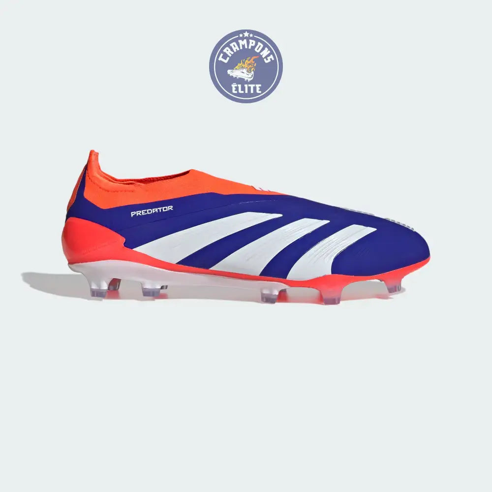 Predator 24 Elite Laceless FG Predstrike - Advancement - Bleu/Blanc/Rouge