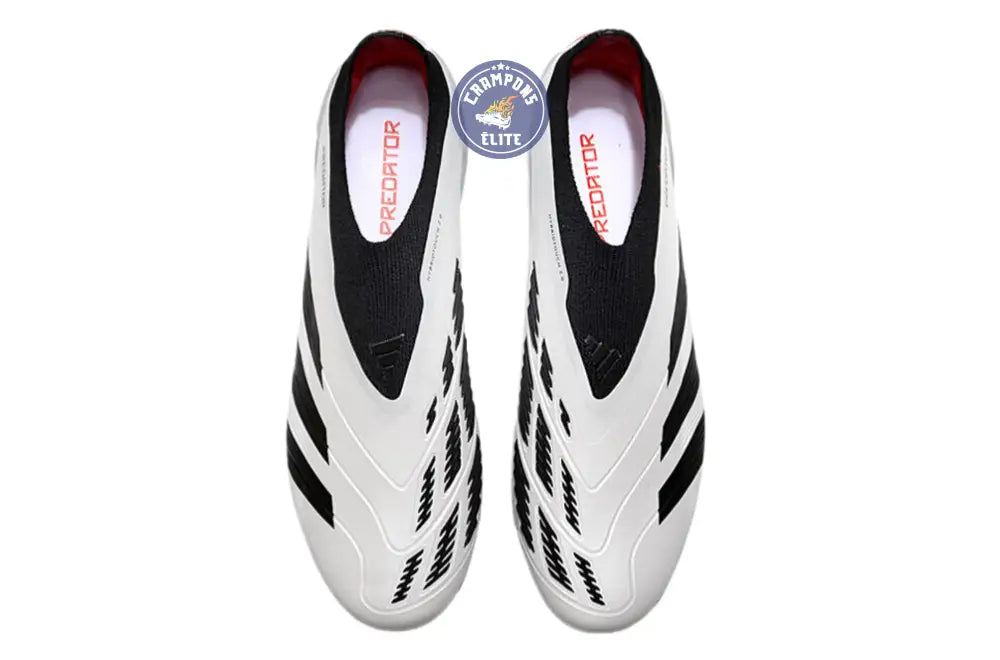 Image of Predator 24 Elite Laceless FG Predstrike - Champagne/Noir/Rouge