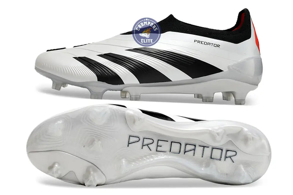 Predator 24 Elite Laceless FG Predstrike - Champagne/Noir/Rouge