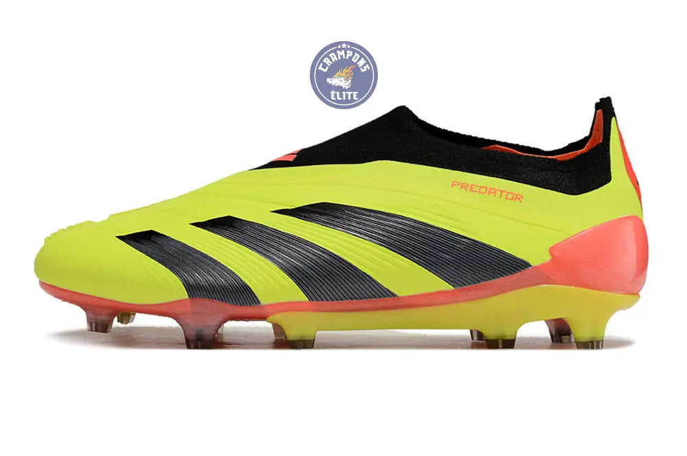 Image of Predator 24 Elite Laceless FG Predstrike - Energy Citrus - Jaune/Noir/Rouge