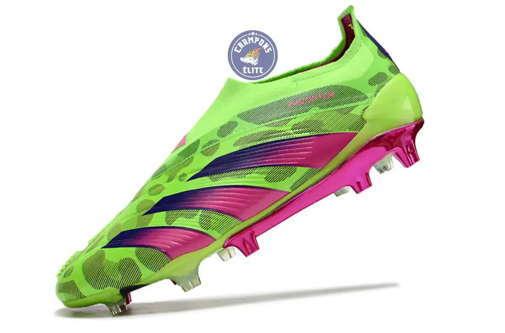 Predator 24 Elite Laceless FG Predstrike - Generation Pred - Vert/Rose/Lucid Lemon ÉDITION LIMITÉE