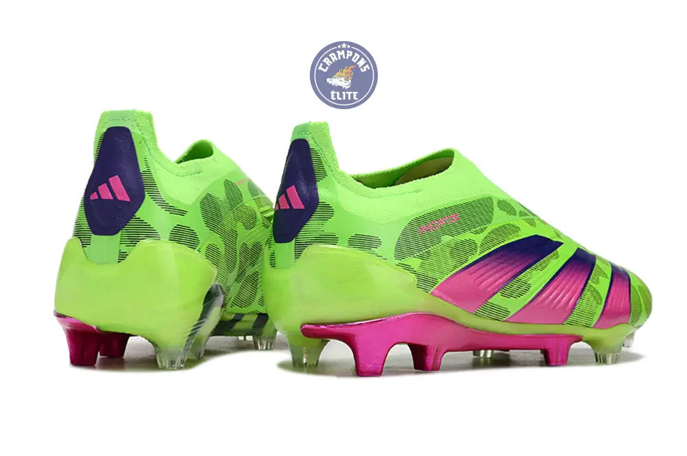 Predator 24 Elite Laceless FG Predstrike - Generation Pred - Vert/Rose/Lucid Lemon ÉDITION LIMITÉE