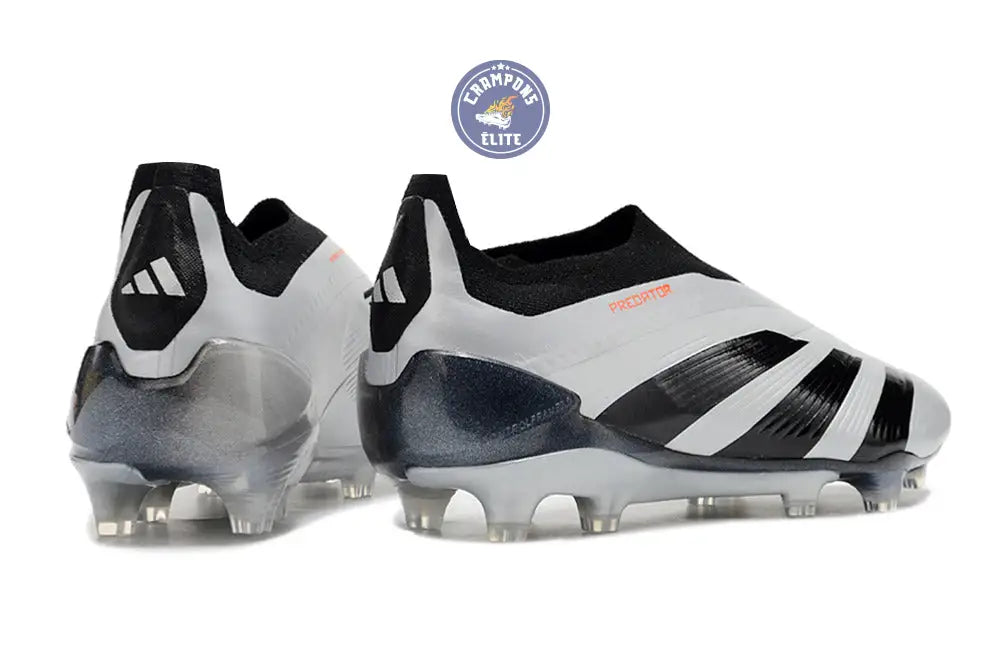 Predator 24 Elite Laceless FG Predstrike - Gris/Noir