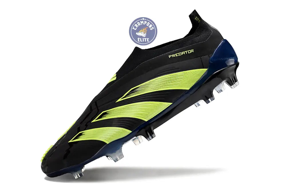 Predator 24 Elite Laceless FG Predstrike - Merky FC Noir/Vert Fluo
