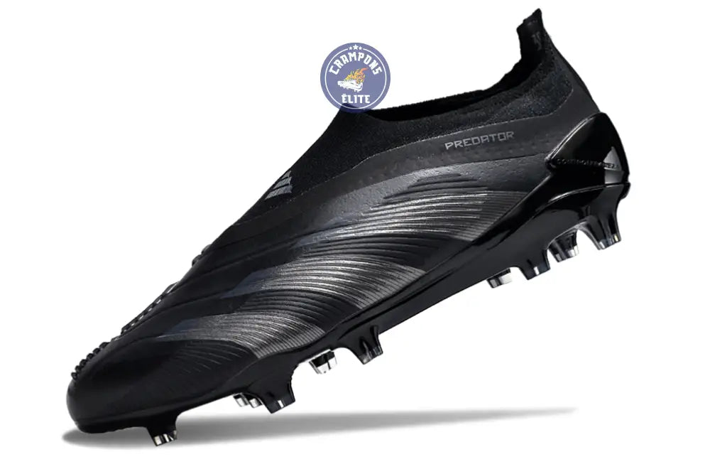 Predator 24 Elite Laceless FG Predstrike - Noir/Argent
