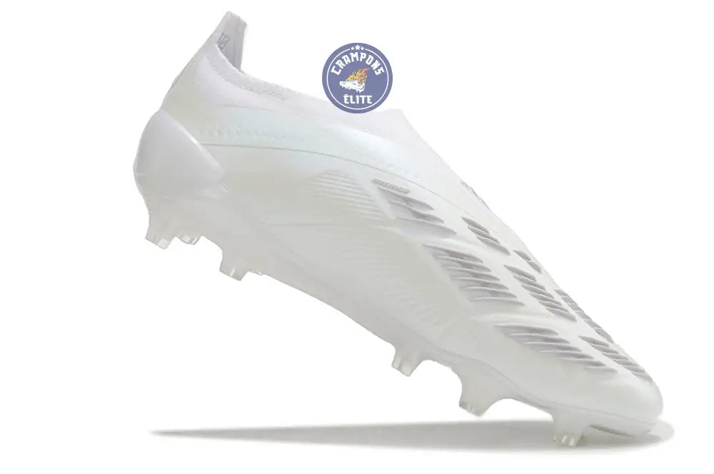 Predator 24 Elite Laceless FG Predstrike - Pearlized - Blanc