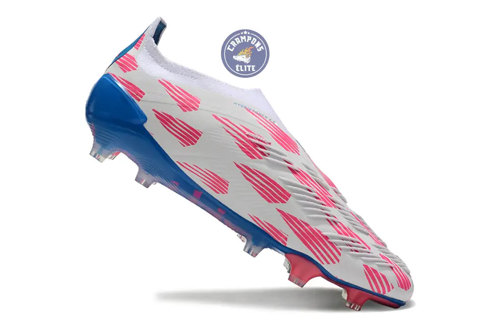 Image of Predator 24 Elite Laceless FG Predstrike - Reemergence - Blanc/Bleu/Rose
