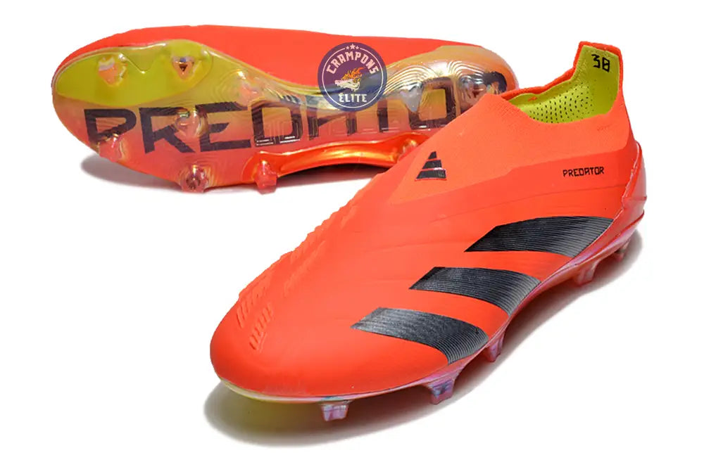 Predator 24 Elite Laceless FG Predstrike - Rouge/Noir/Jaune ÉDITION LIMITÉE