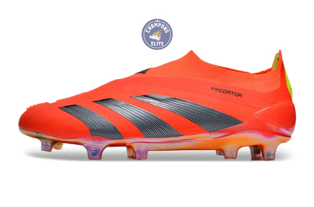 Predator 24 Elite Laceless FG Predstrike - Rouge/Noir/Jaune ÉDITION LIMITÉE
