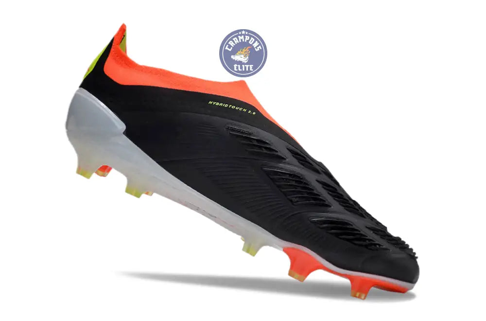 Predator 24 Elite Laceless FG Predstrike - Solar Energy - Noir/Blanc/Rouge