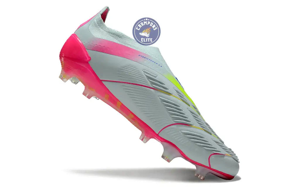 Predator 24 Elite Laceless FG Predstrike - Stellar Icon - Almost Blue/Lucid Pink/Jaune