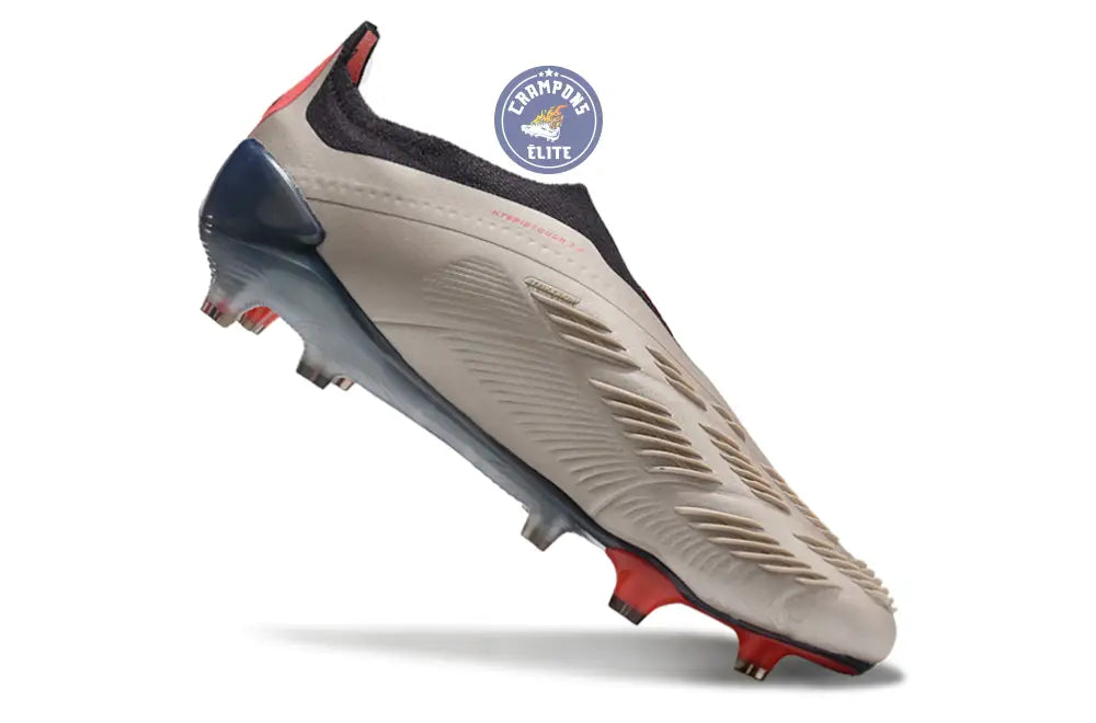 Predator 24 Elite Laceless FG Predstrike - Vivid Horizon - Argenté/Aurora Black/Gris