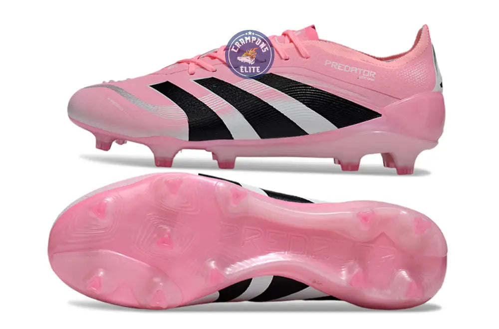 Image of Predator 25 Elite Laceless FG Beckham - Rose/Bleu/Noir/Argent