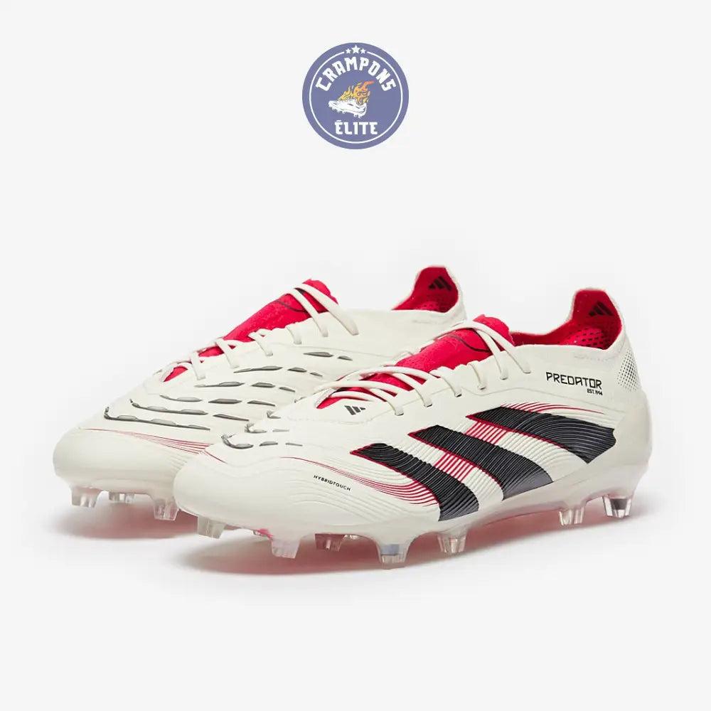 Predator 25.1 Elite FG Champagne - Blanc/Noir/Pure Ruby