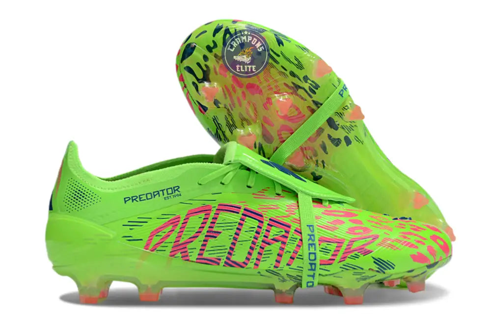 Predator 25 Elite Fold-over Tongue FG Mystic Victory - Lucid Lemon/Lucid Pink/Blue Fusion