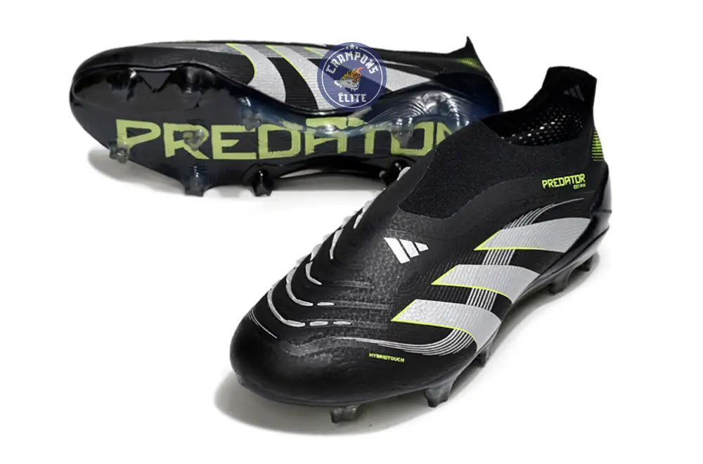 Predator 25 Elite Laceless FG - Electric Stealth - Noir/Gris/Vert