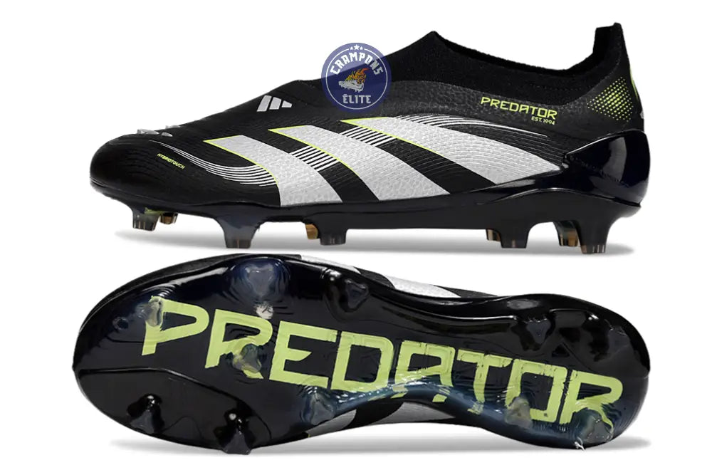 Predator 25 Elite Laceless FG - Electric Stealth - Noir/Gris/Vert