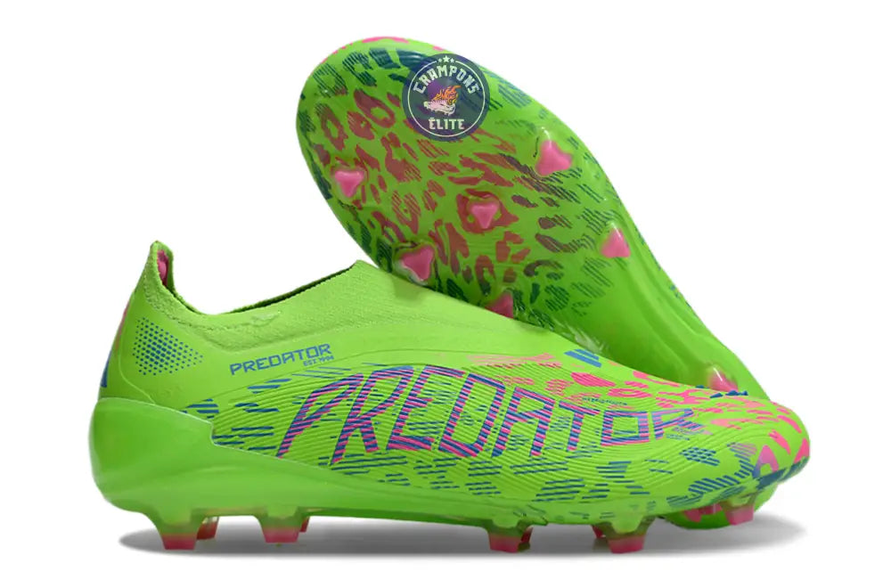 Predator 25 Elite Laceless FG Mystic Victory - Lucid Lemon/Lucid Pink/Blue Fusion