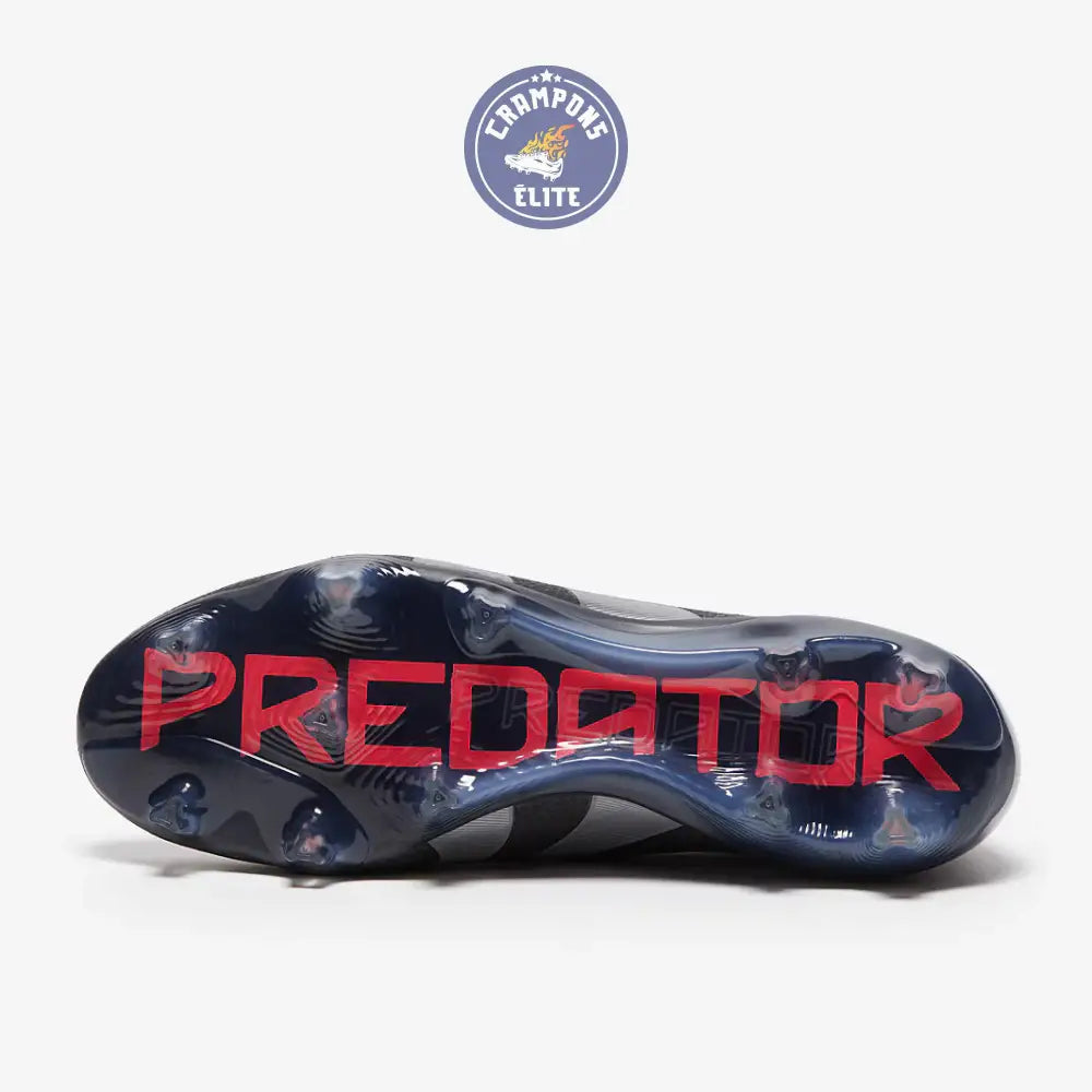 Predator 25 Elite Laceless FG Stealth Victory - Noir/Gris/Lucid Red
