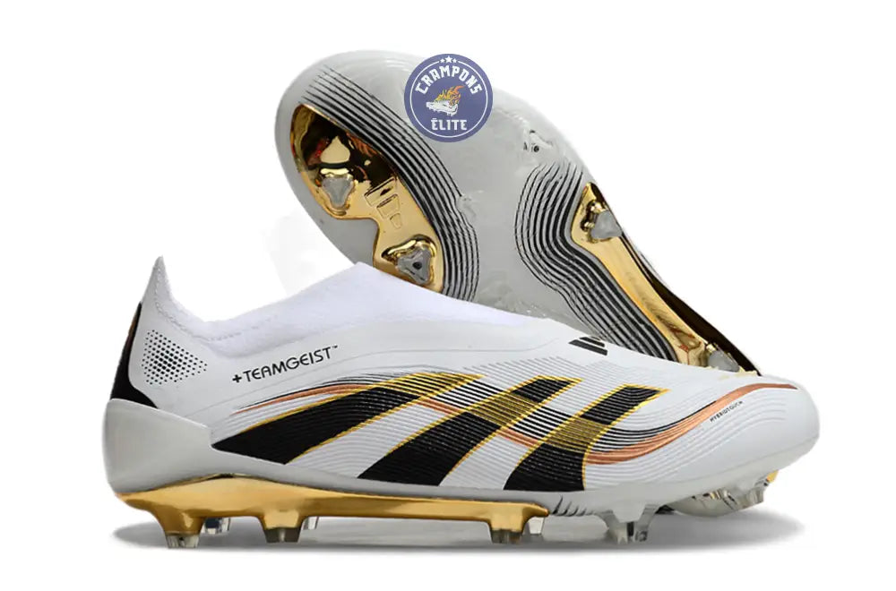 Predator 25 Elite Laceless FG + Teamgeist Blanc OR