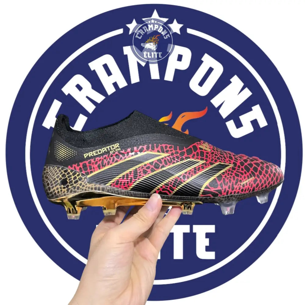 Image of Predator 25 Elite Laceless FG Year of the Snake - Lucid Red/Doré/Noir ÉDITION LIMITÉE