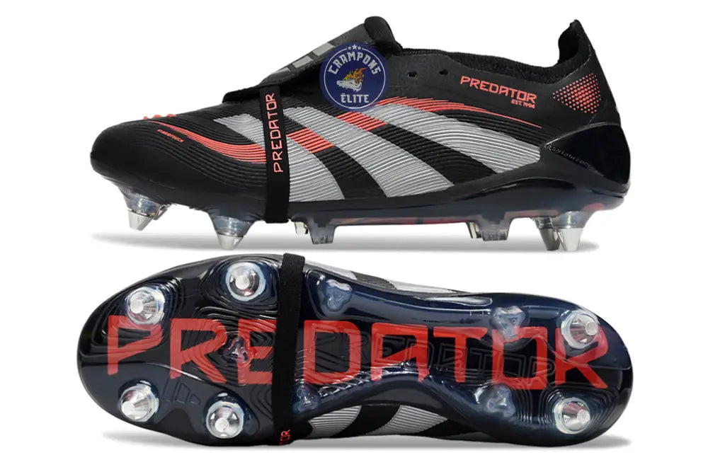 Image of Predator 25 Fold-over Tongue SG - Noir/Blanc/Rouge